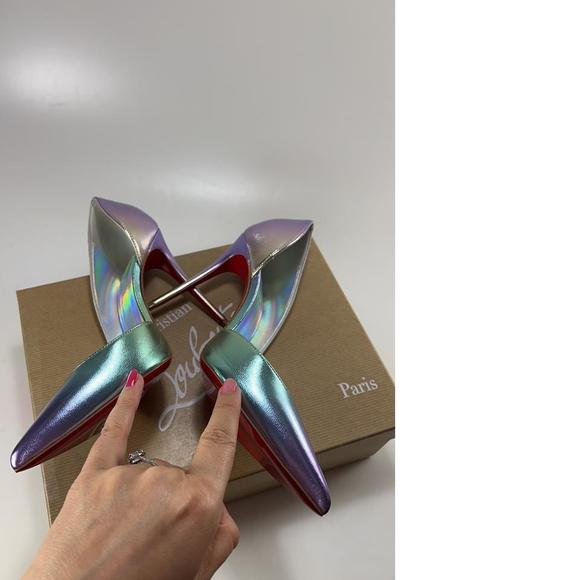 100mm Purple Ombre Licorne AB Unicorn Iriza Gradient Pumps E584 - Picture 9 of 11